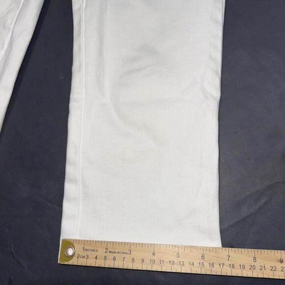 Lilly Pulitzer Palm Beach Fit Minimalist White Capri Pants Preppy Resort Wear 0 - Picture 6 of 13